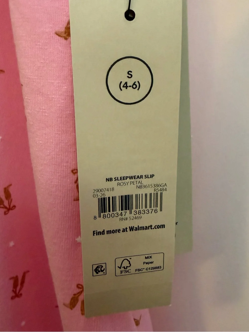 Small Pink Sleeveless Nightdress